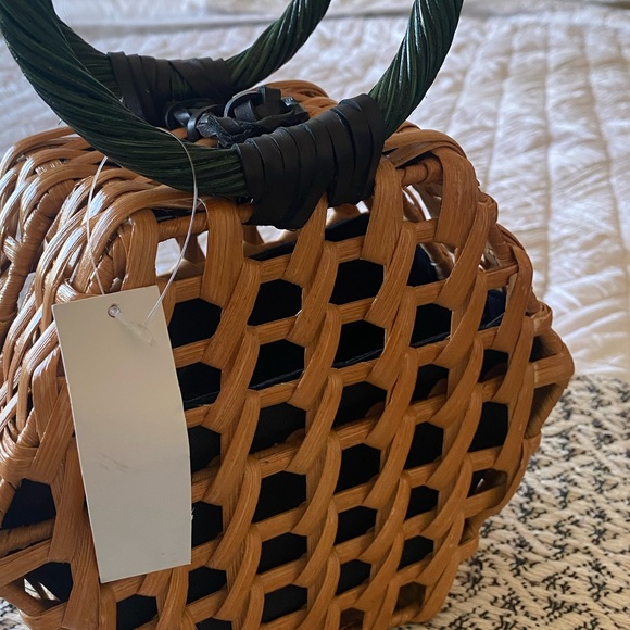 aranaz Handbags - ARANAZ Hera Wooden Top Handle Bag